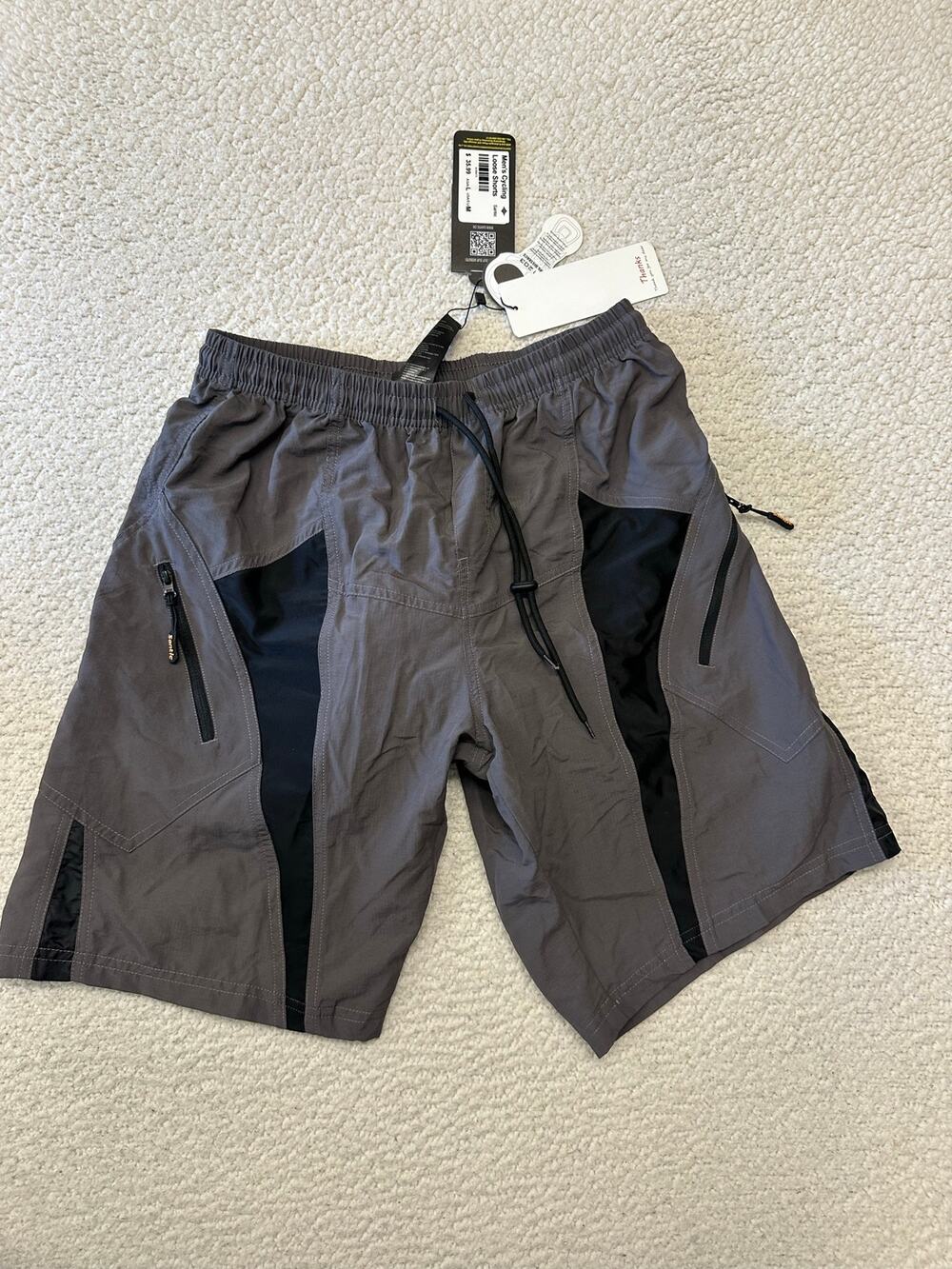 NWT* Santic Mens Loose Fit Padded Cycling Shorts Medium